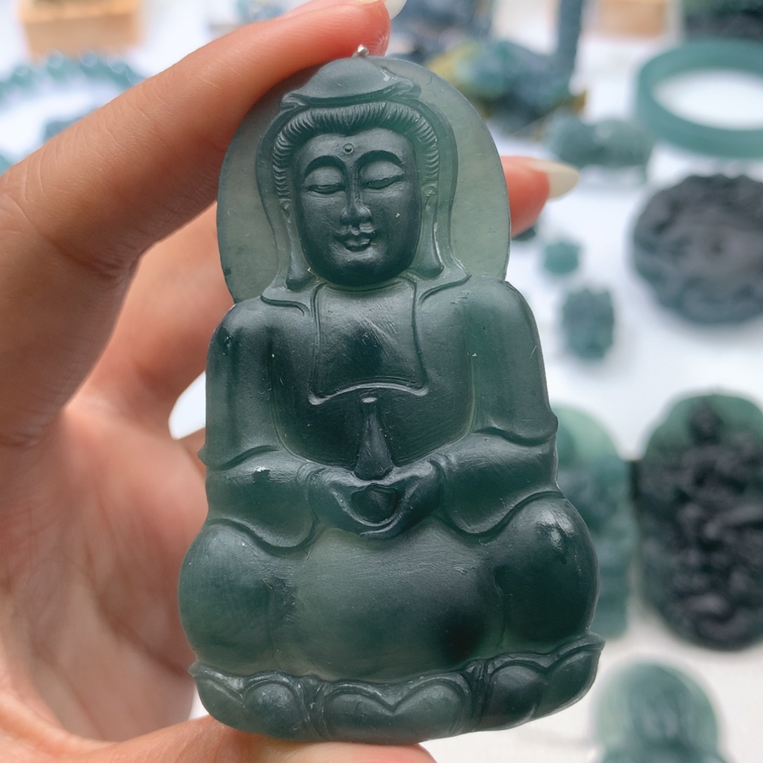 用***1定制翡翠未镶嵌毛货不退不换