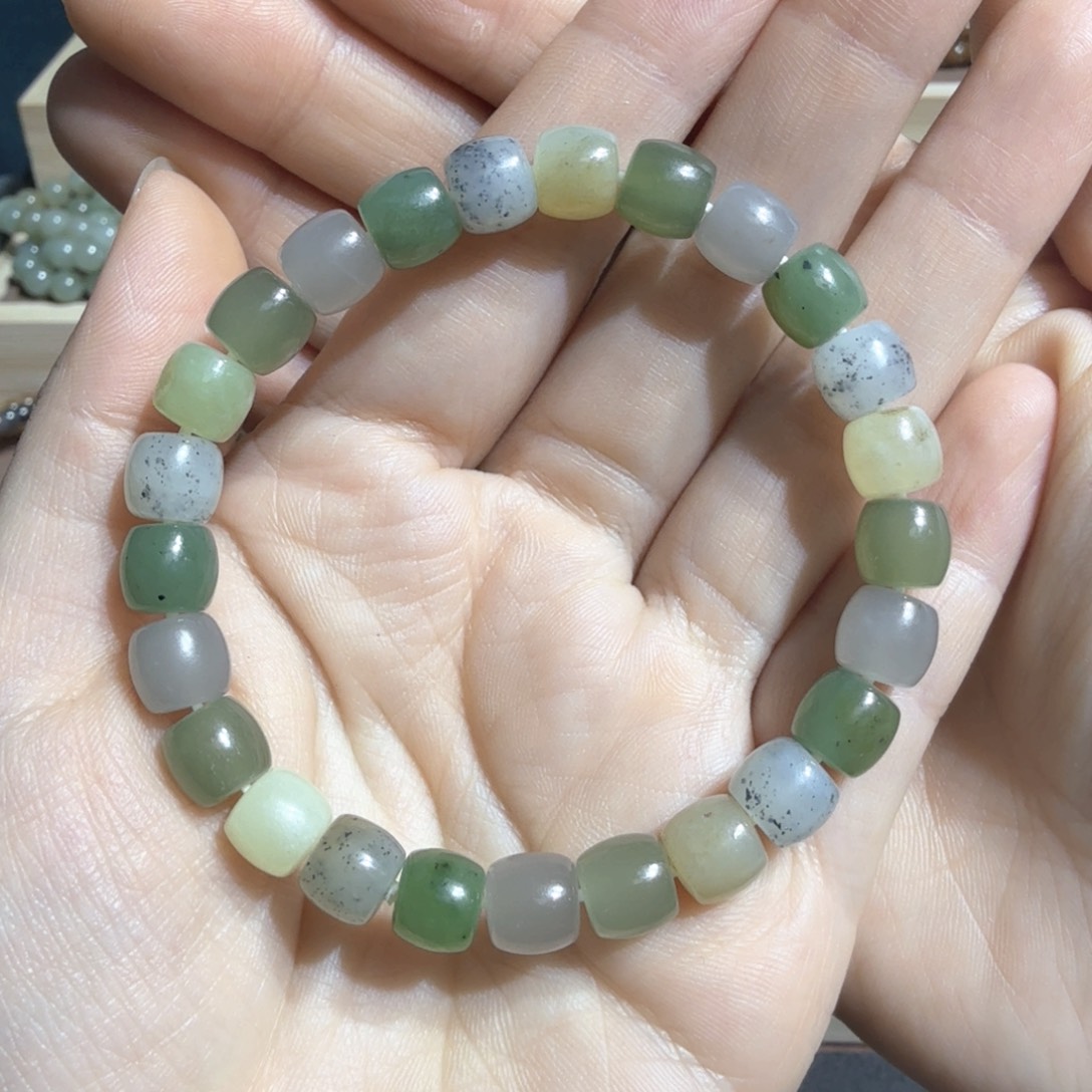 和田玉手串尺寸10mm未镶嵌