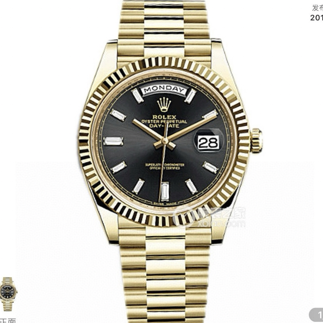 99新 Rolex/劳力士 黑冰糖钻刻22823840mm表径，20年双吊牌