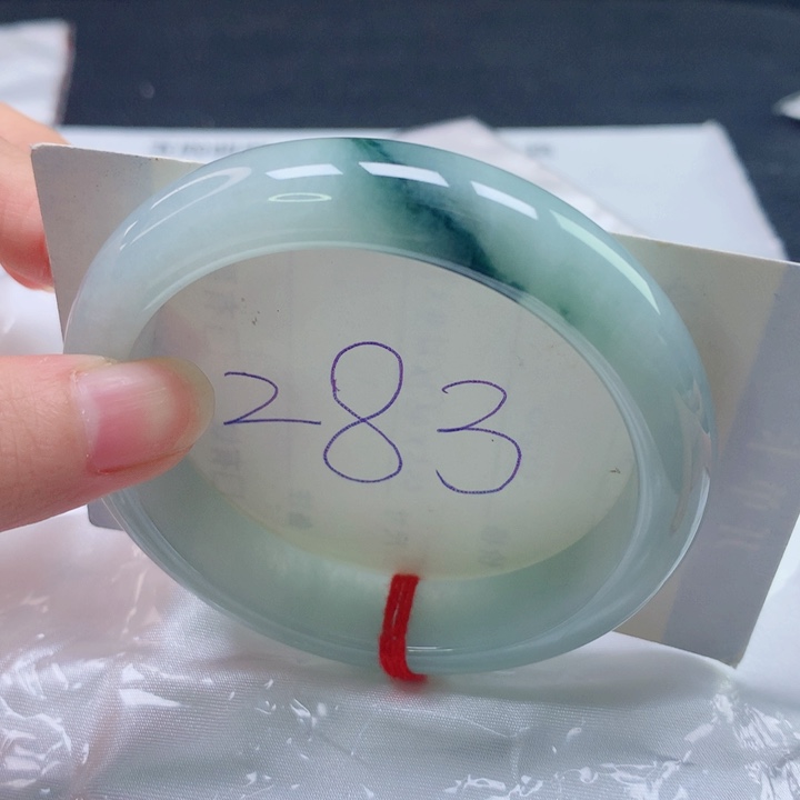 翡翠未镶嵌手镯圈口5859