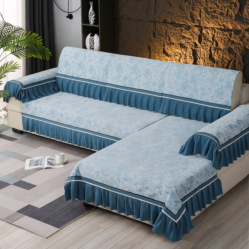 【余欢】雪尼尔（全套）新款沙发垫四季通用防滑高端全盖坐垫抱枕套