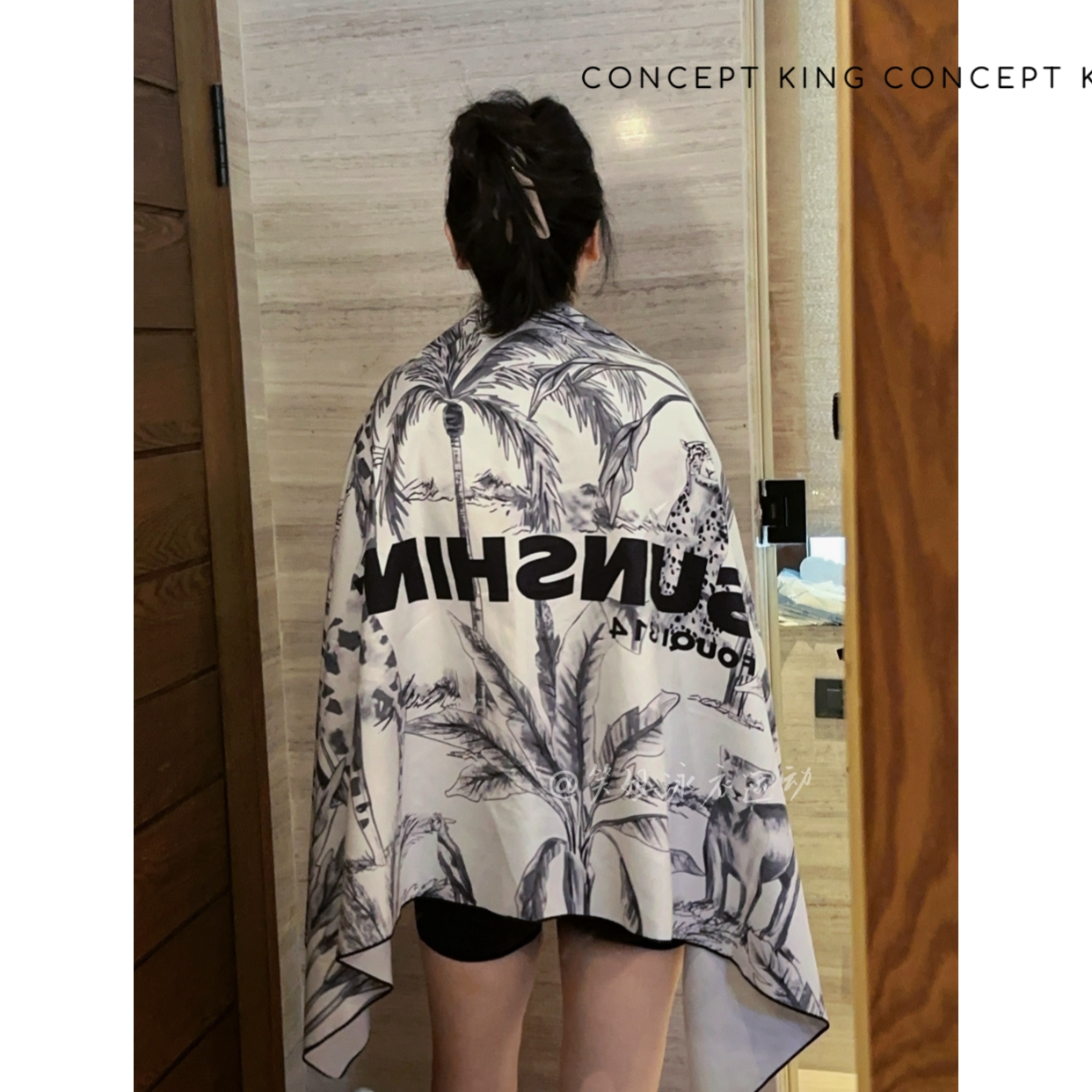 【小黑豹】游泳女速干户外海边防晒沙滩健身运动吸水巾便携巾J18