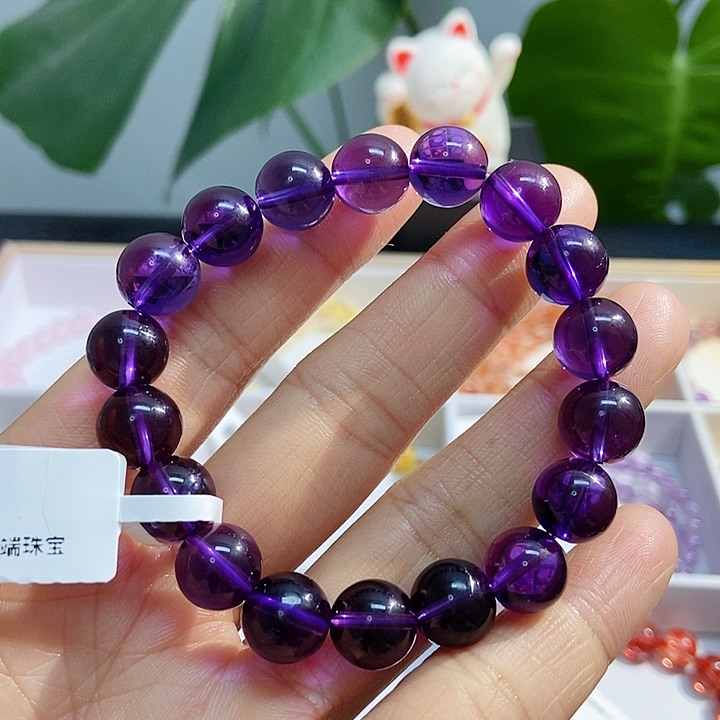 水晶手链未镶嵌紫水晶10