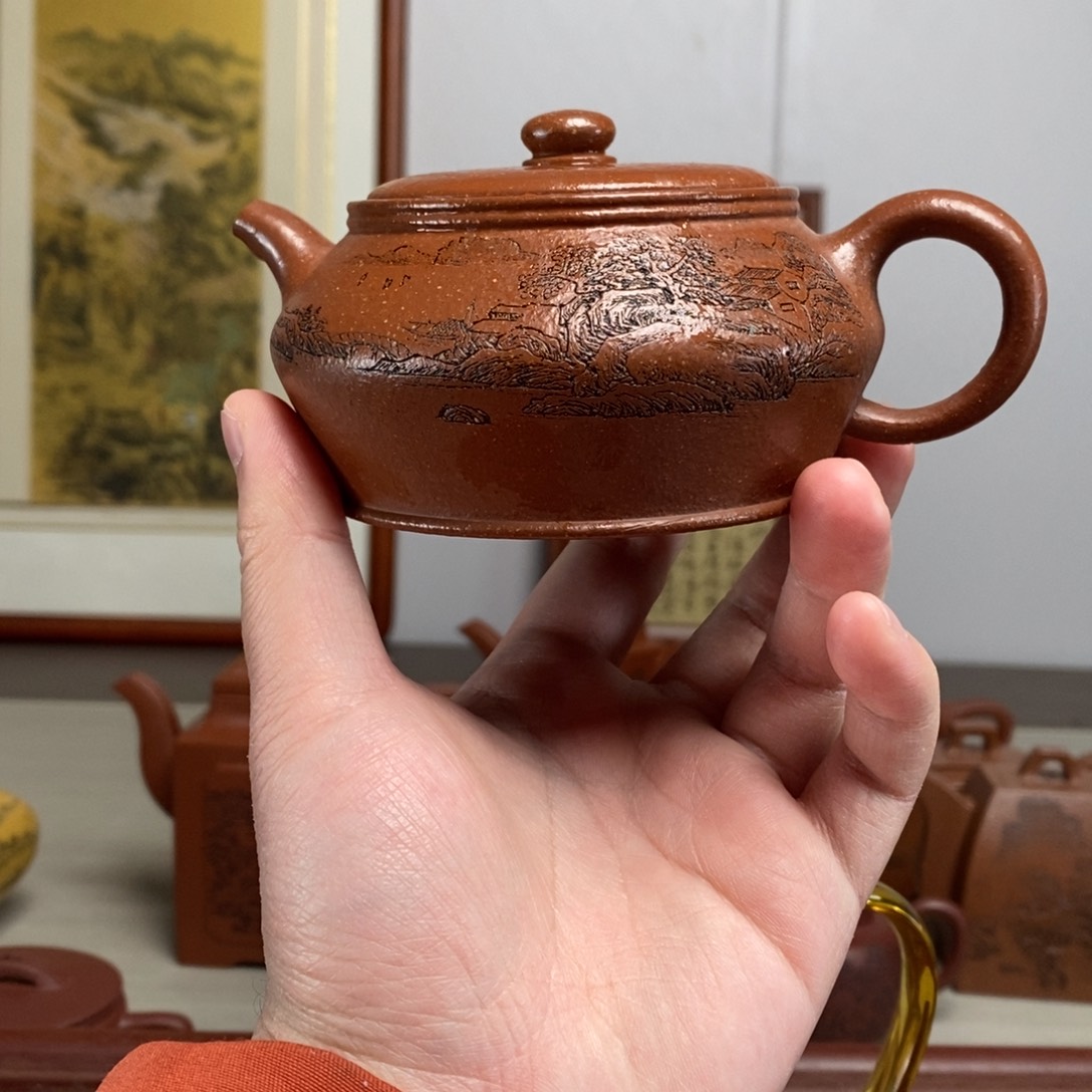 紫砂茶壶原矿泥料传统工艺制作