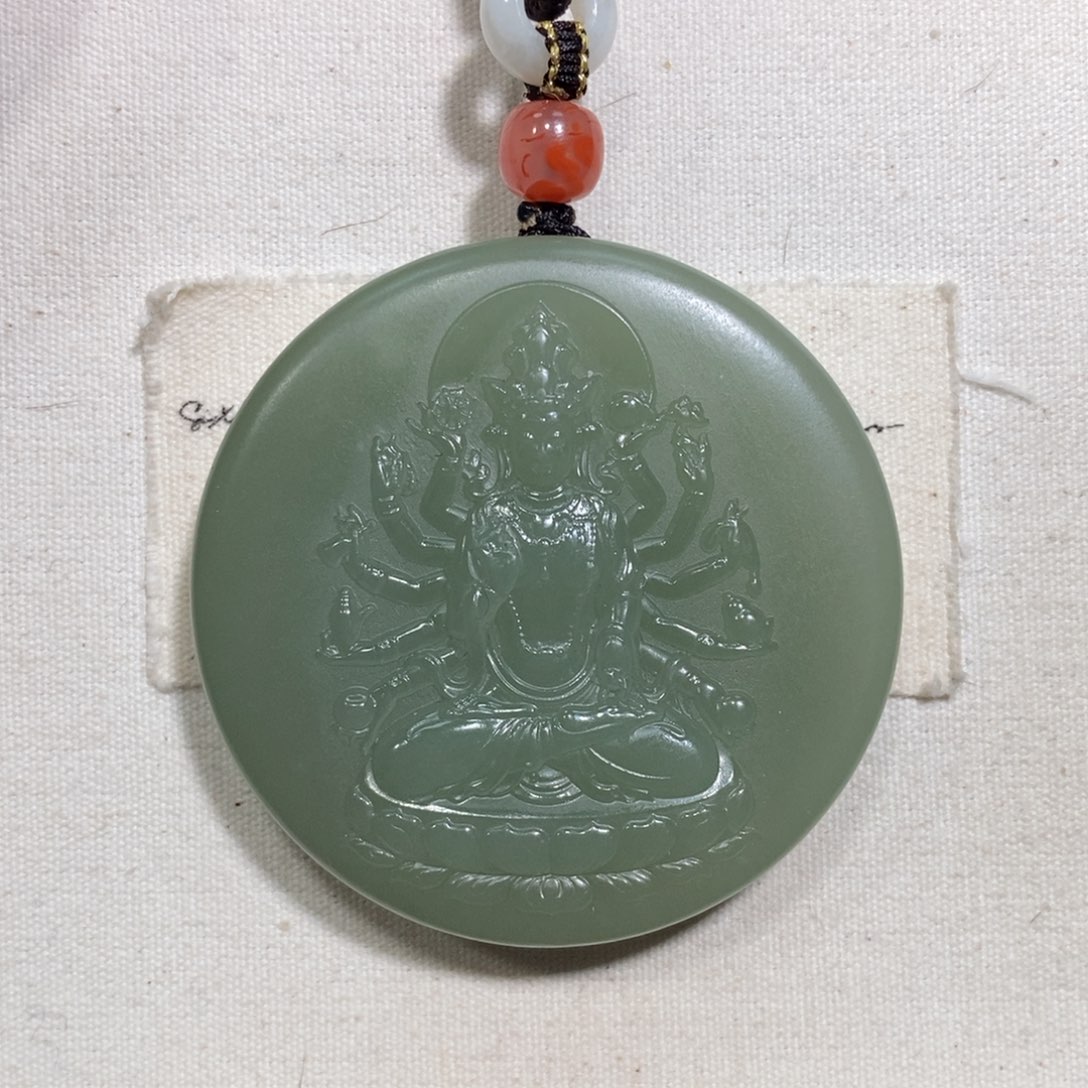 和田玉（糖玉）颈饰未镶嵌