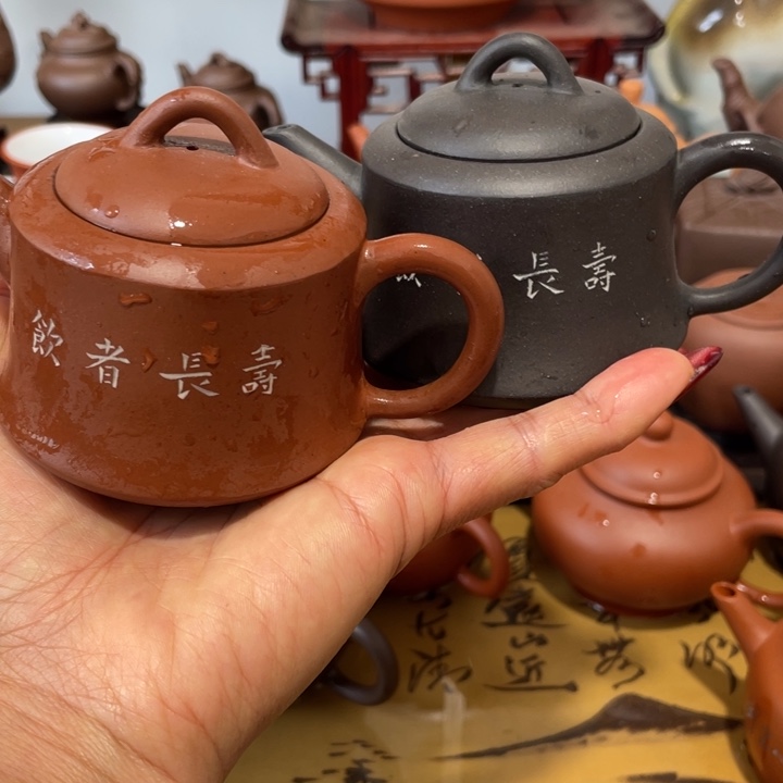 紫砂茶壶二*年糕土黑料