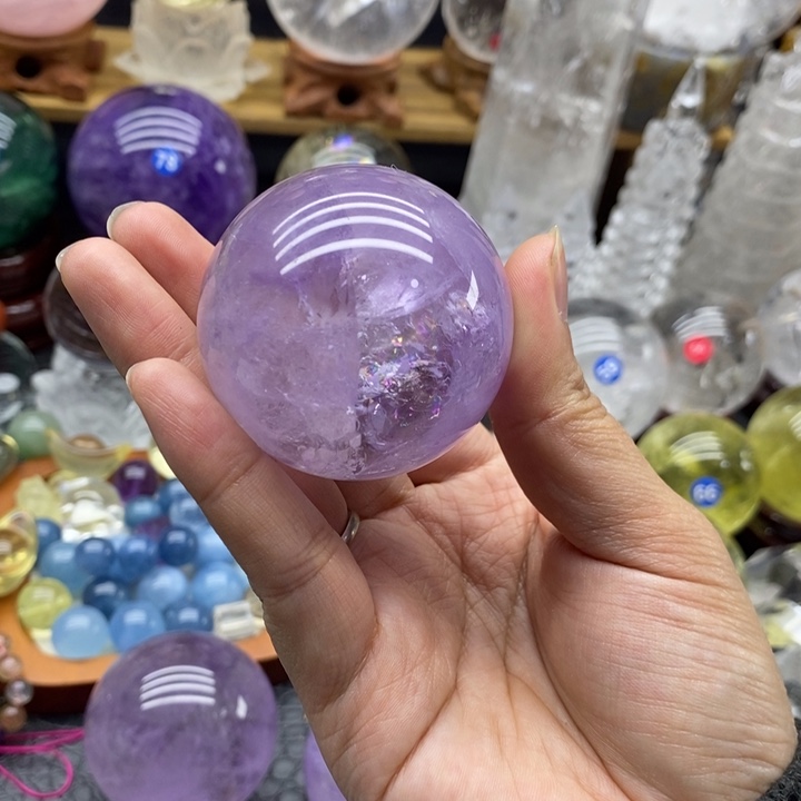 石材天然紫水晶球