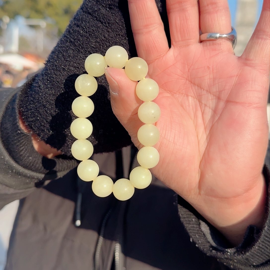 和田玉手串未镶嵌