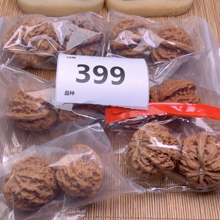 文玩核桃把件399号6对带练手粗筋