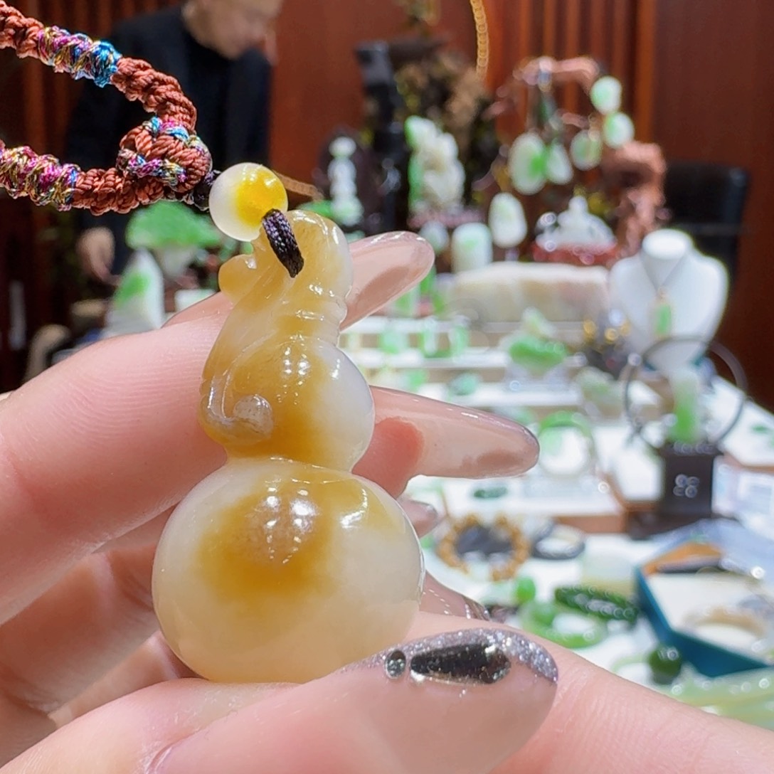 和田玉糖白葫芦未镶嵌