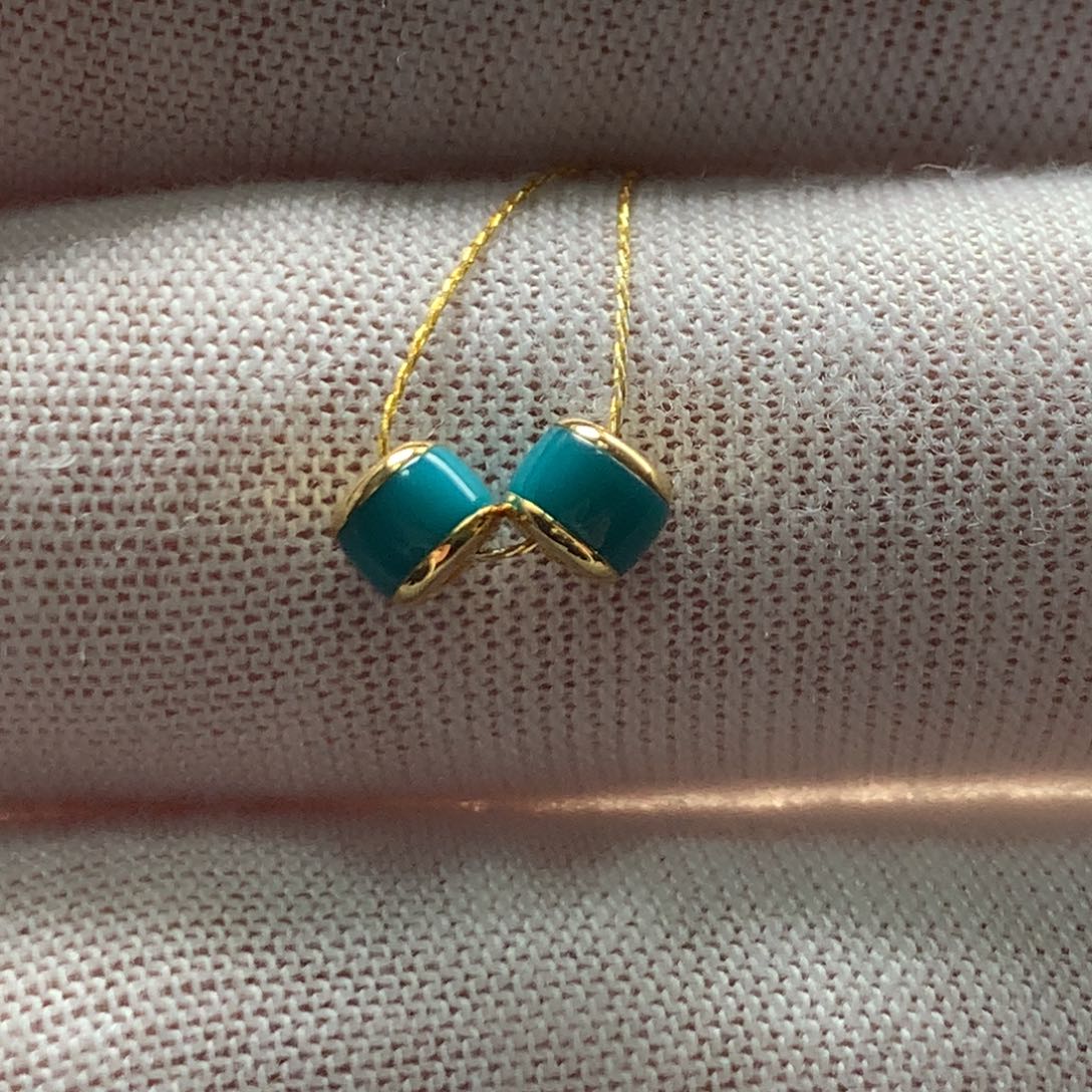 绿松石18K金镶嵌绿松石