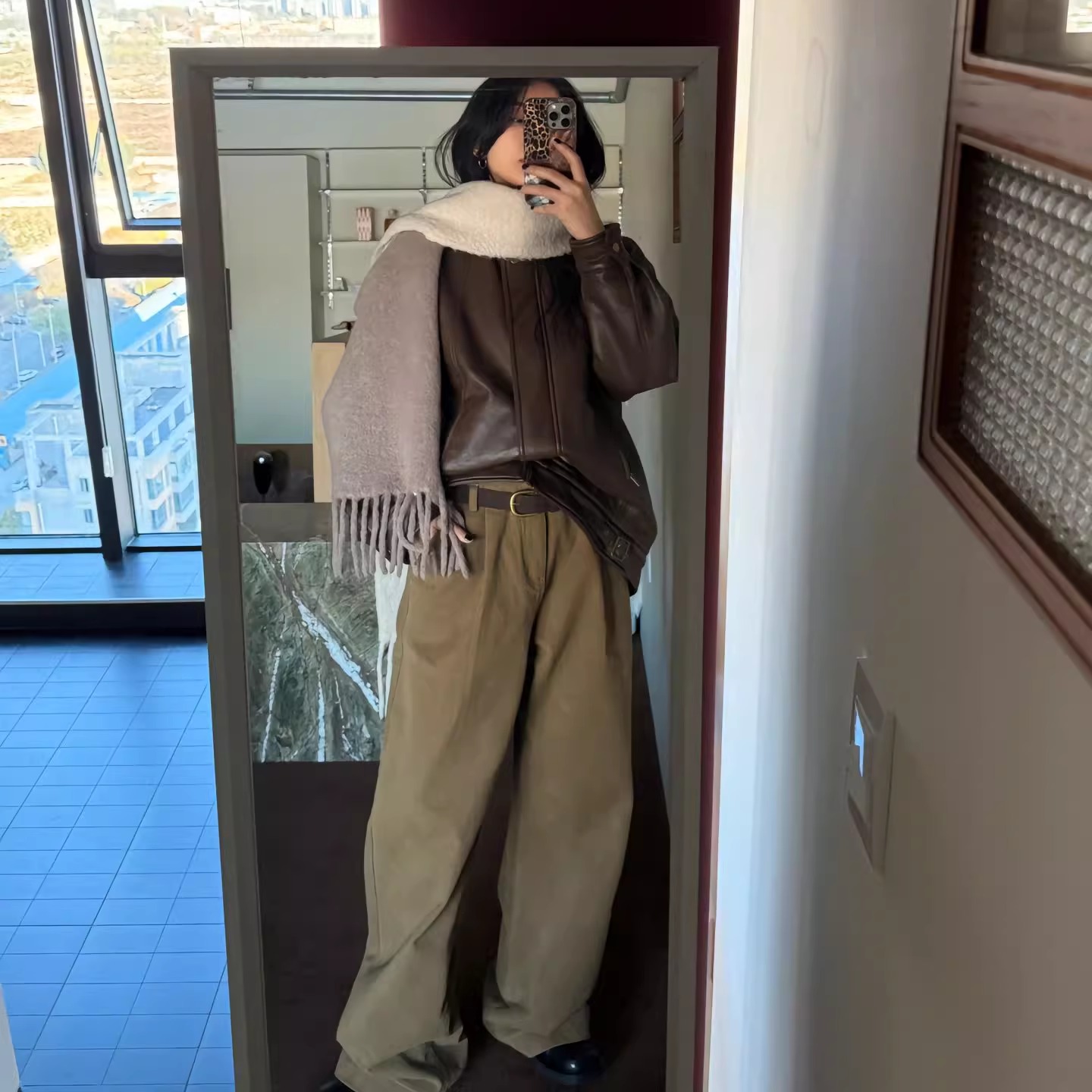 【清】NO退换ONEXH·IN choose u2025显瘦阔腿裤休闲裤百搭韩系长裤