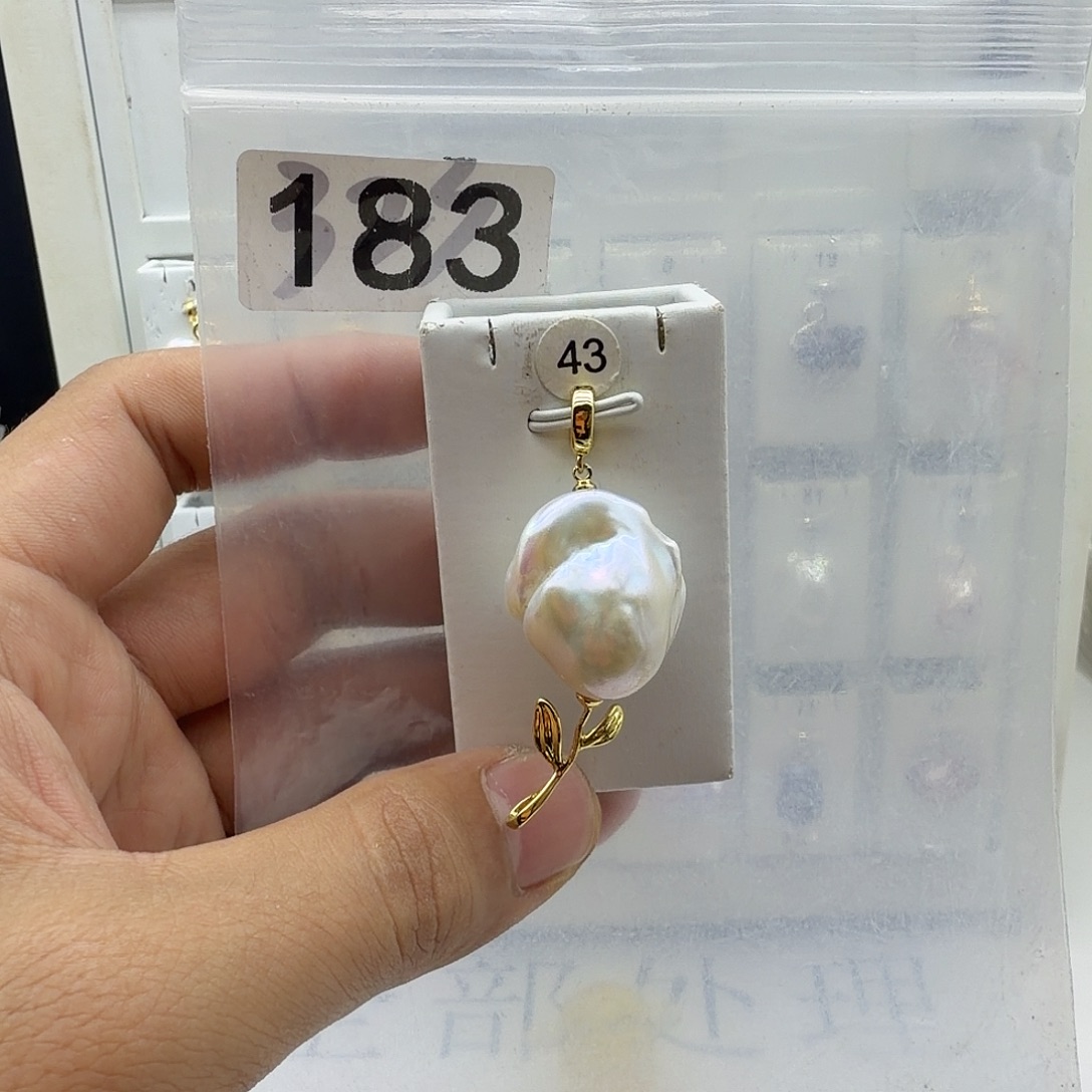 颈饰合金淡水珍珠