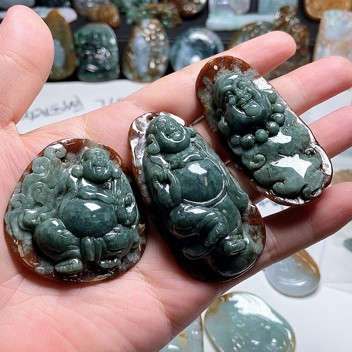 一***翠翡翠未镶嵌颈饰翡翠a货