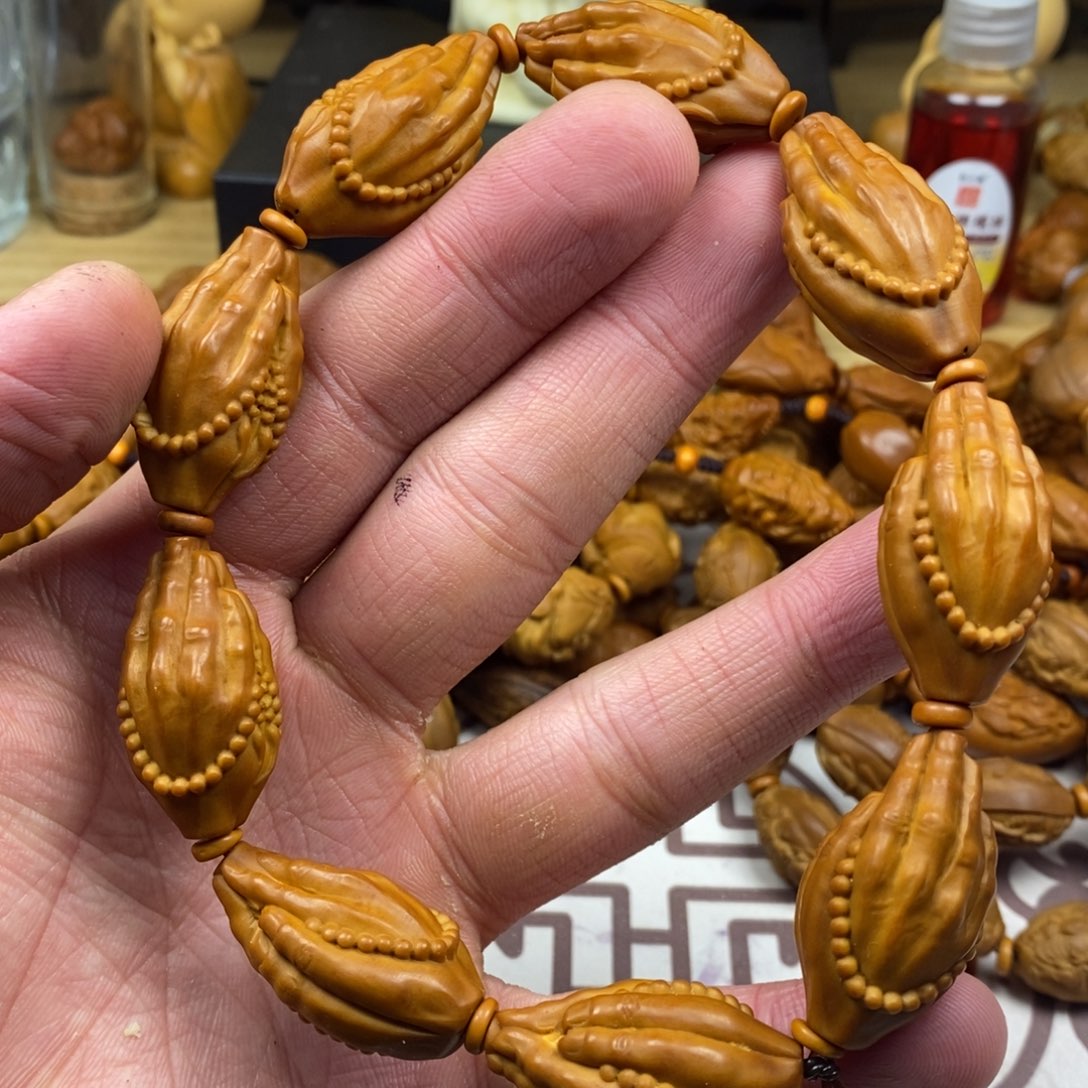 橄榄核手串/手链橄榄核雕刻工艺手串7