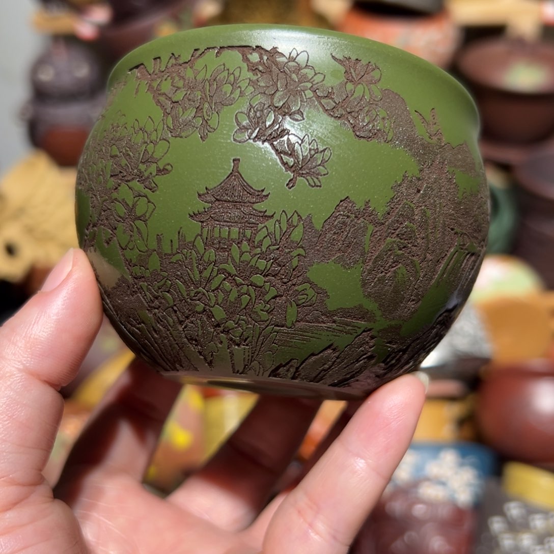 紫砂茶杯宜兴紫砂主人杯
