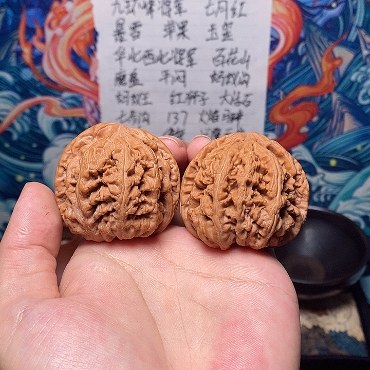 文玩核桃把件46大粗筋152大