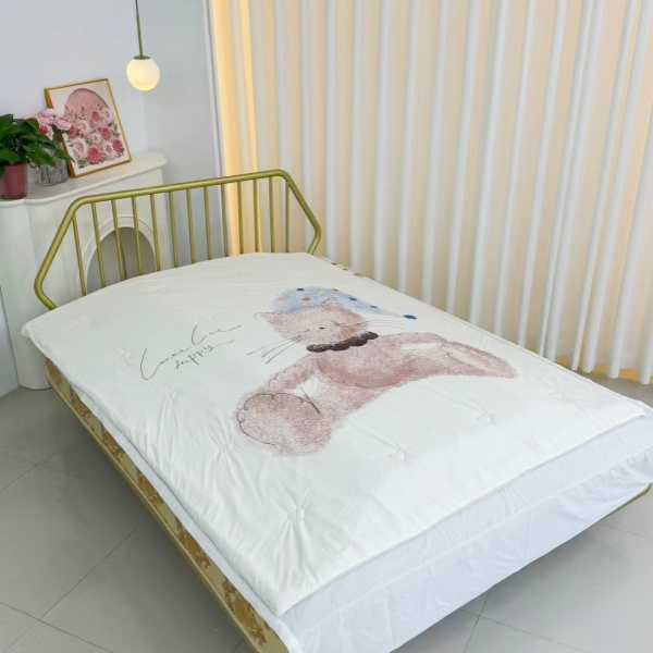 【北奈かわ会社】200*230cm西瓜啵啵凉感夏被空调被帽子猫