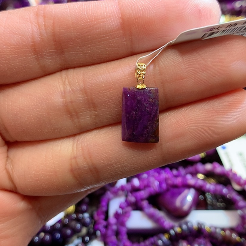 【闪购商品】苏纪石（舒俱来）吊坠18K金镶嵌