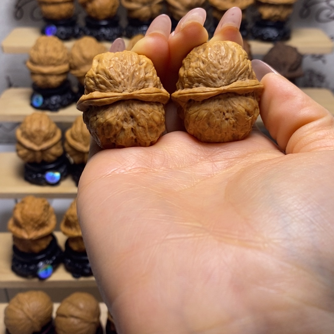 文玩核桃把件七星蛤蟆头y4