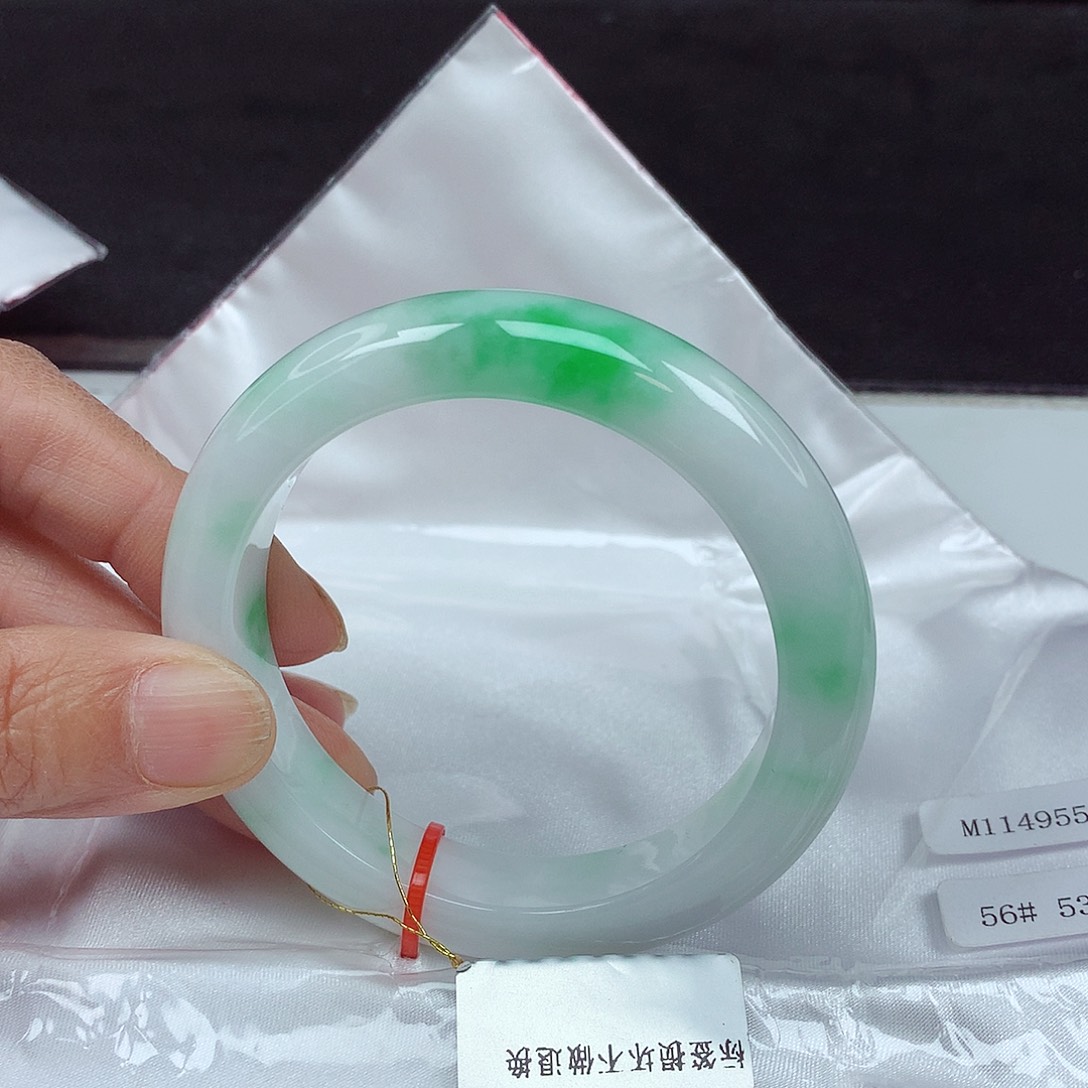 未镶嵌手镯翡翠56圈4955