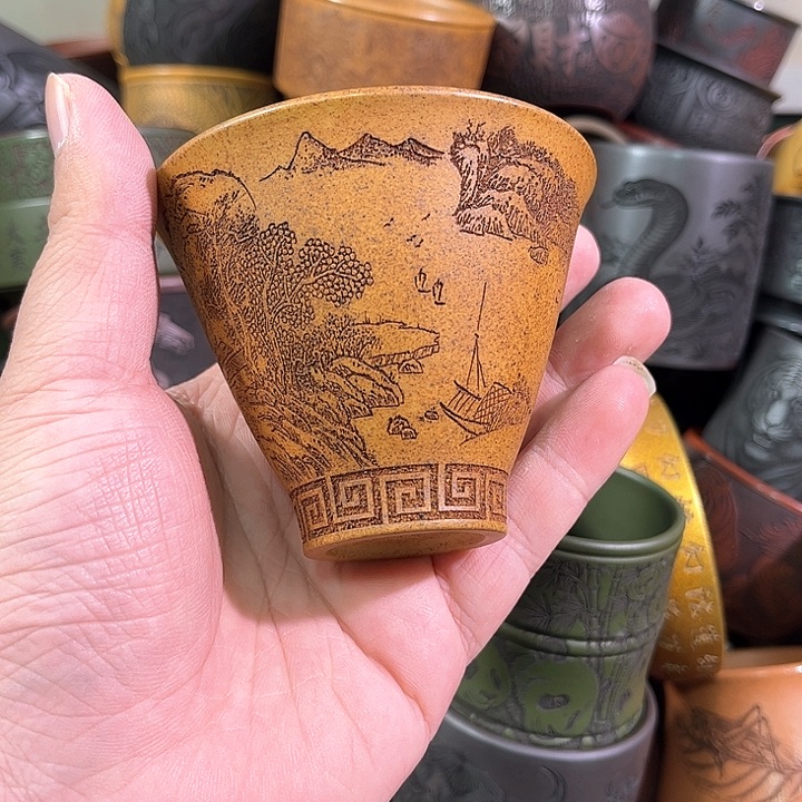 茶杯紫砂全手工紫砂主人杯