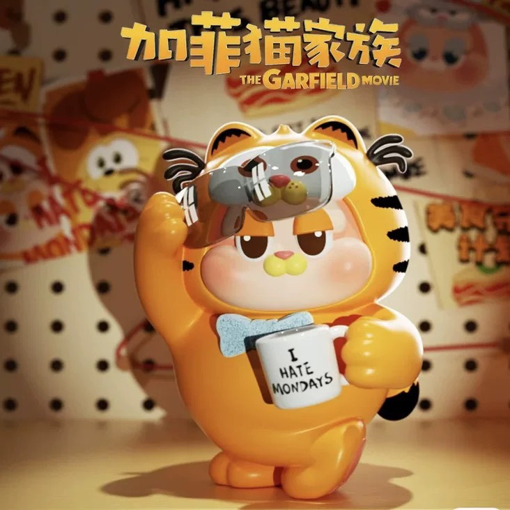 【代拆】正版加菲猫美食守护计划盲盒可爱玩偶摆件植绒公仔手办礼物