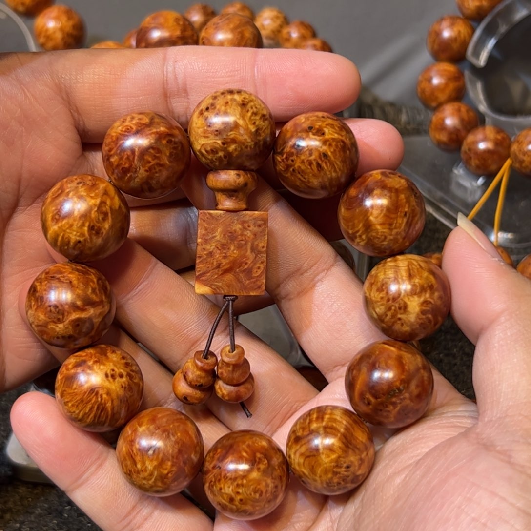 柏木（崖柏）手串/手链2.0陈化红油小满瘤疤手串