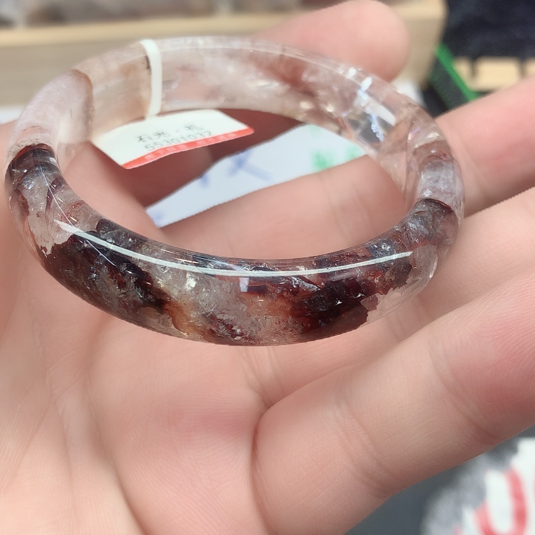 水晶手镯未镶嵌097（5354）瑕疵