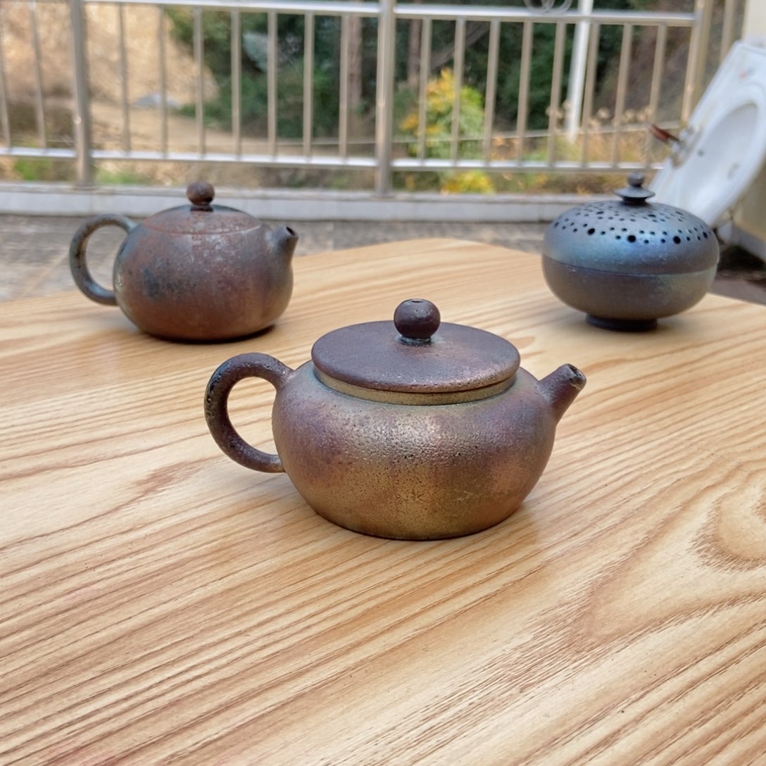 建水紫陶柴烧茶具