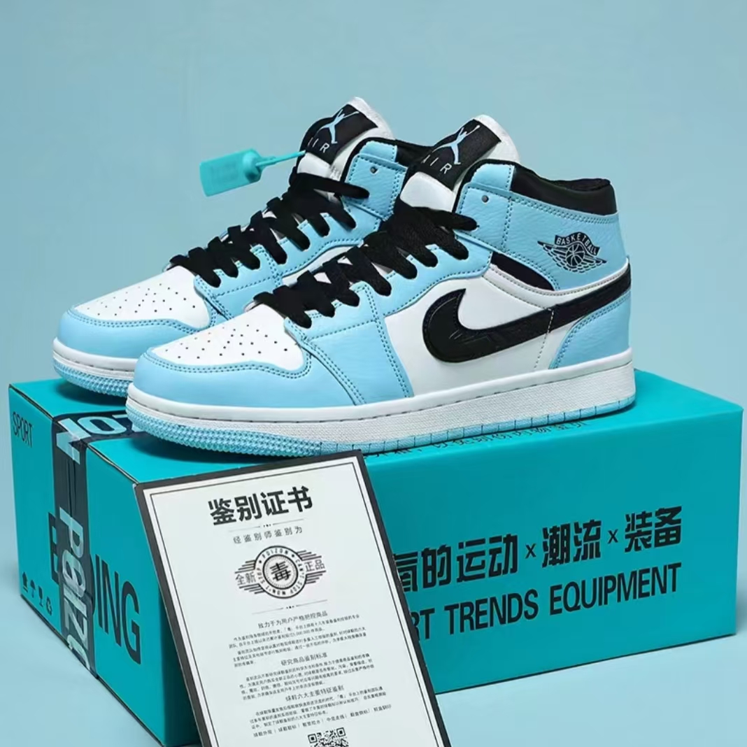 断码aj男鞋aj1黑红脚趾黑白熊猫高帮板鞋学生情侣潮流运动鞋莆田