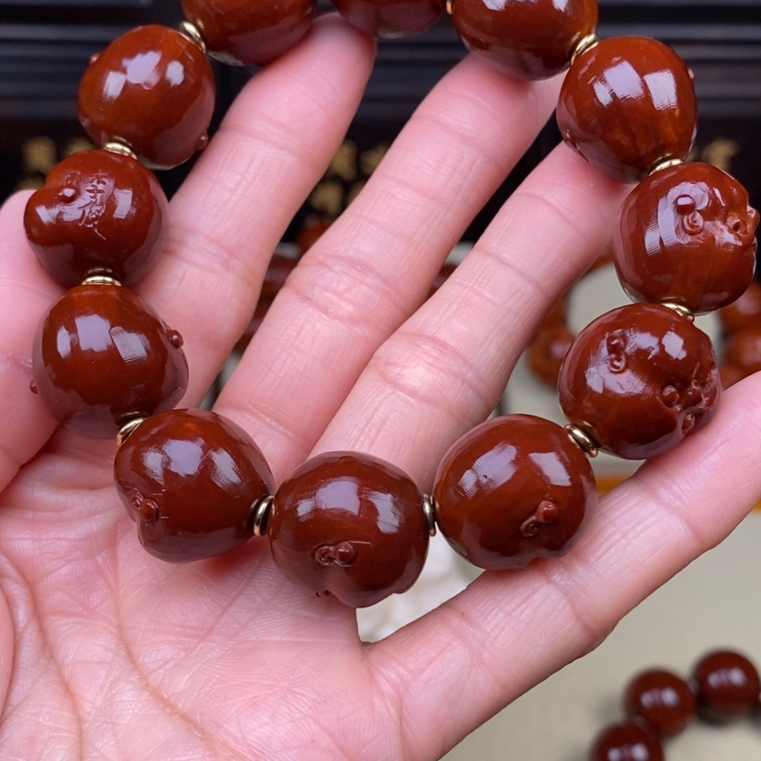 夜***）橄榄核吊坠人生八卦