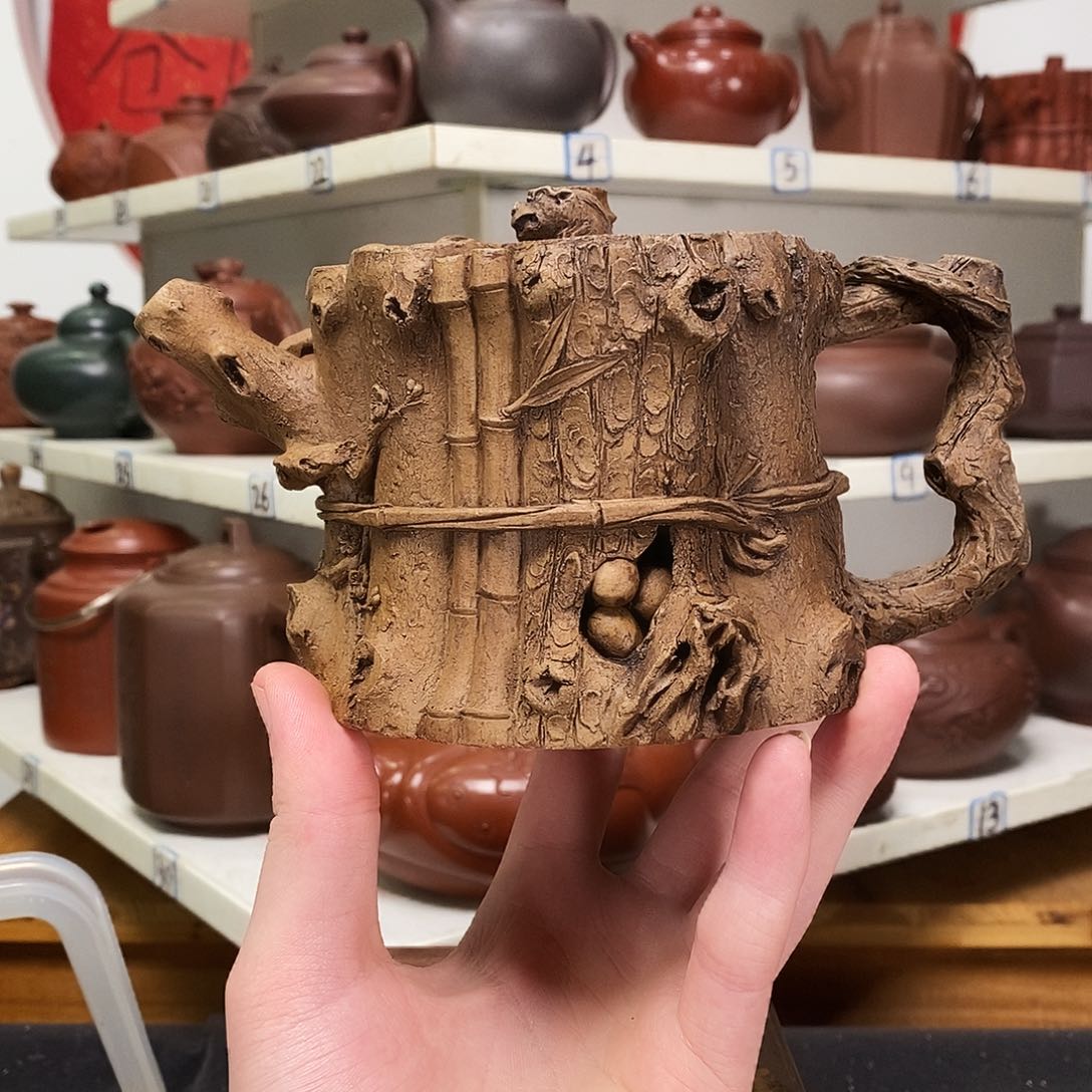 紫砂茶壶随**欲全手工制作