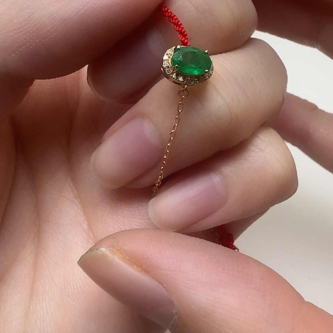 未镶嵌祖母绿手链