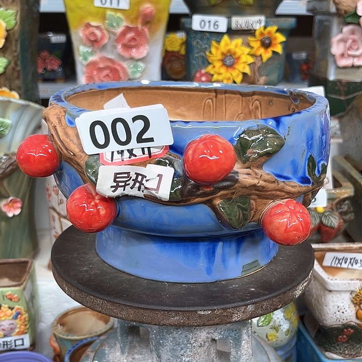 紫砂花盆粗陶材质多肉花盆