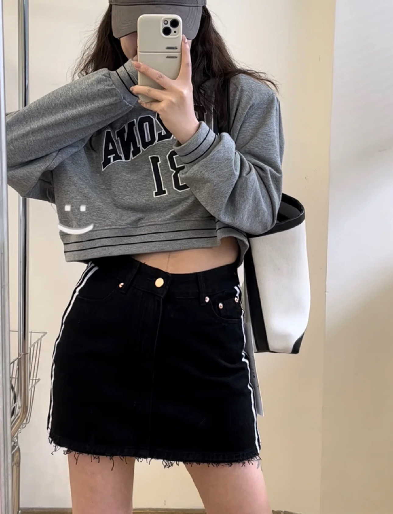 99新 Balenciaga/巴黎世家 巴黎世家 x Adidas23年联名牛仔裙s码