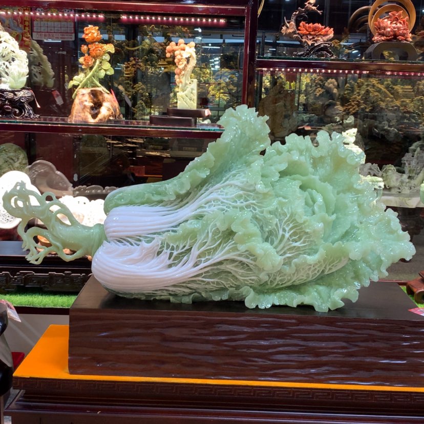 【闪购商品】蛇纹石玉摆件覆膜未镶嵌
