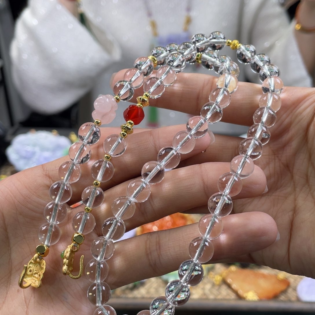 翡翠颈饰未镶嵌代编织