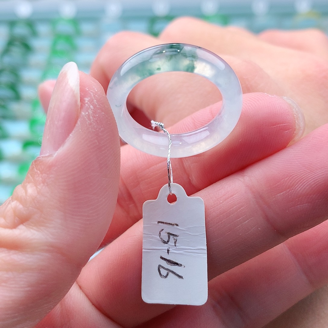 翡翠戒指未镶嵌A货缅甸翡翠