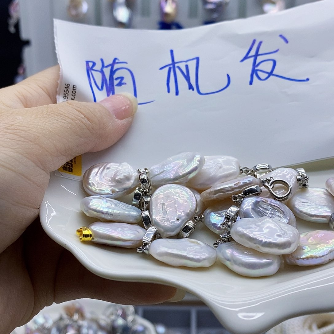 颈饰合金淡水珍珠