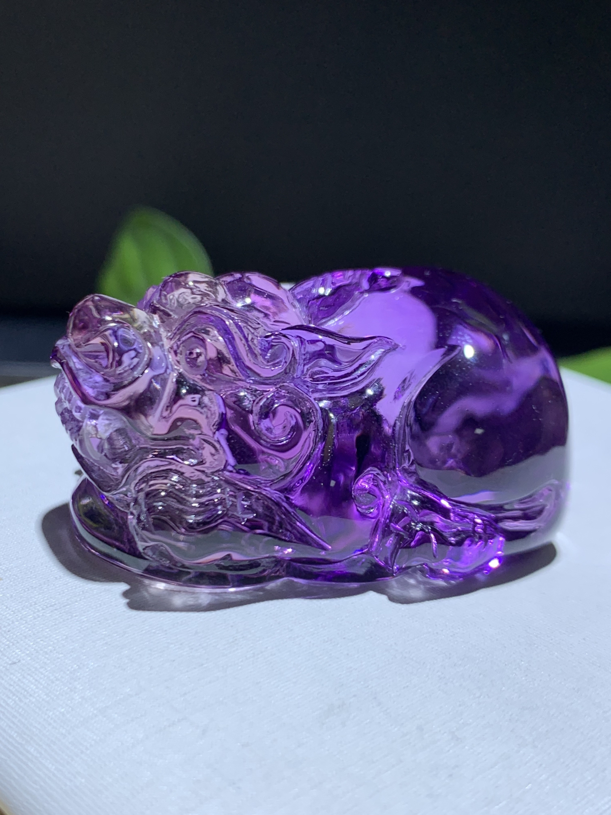 定制天然巴西紫水晶貔貅