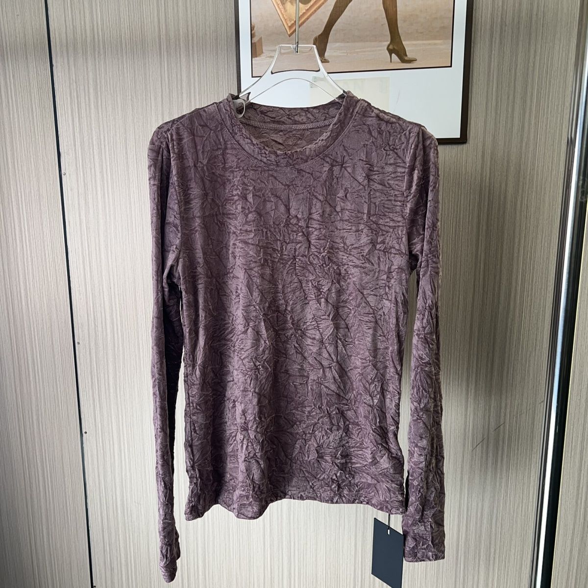 7354撤柜KK春秋季女款上衣洋气长袖修身蕾丝显瘦衣服打底马卡龙