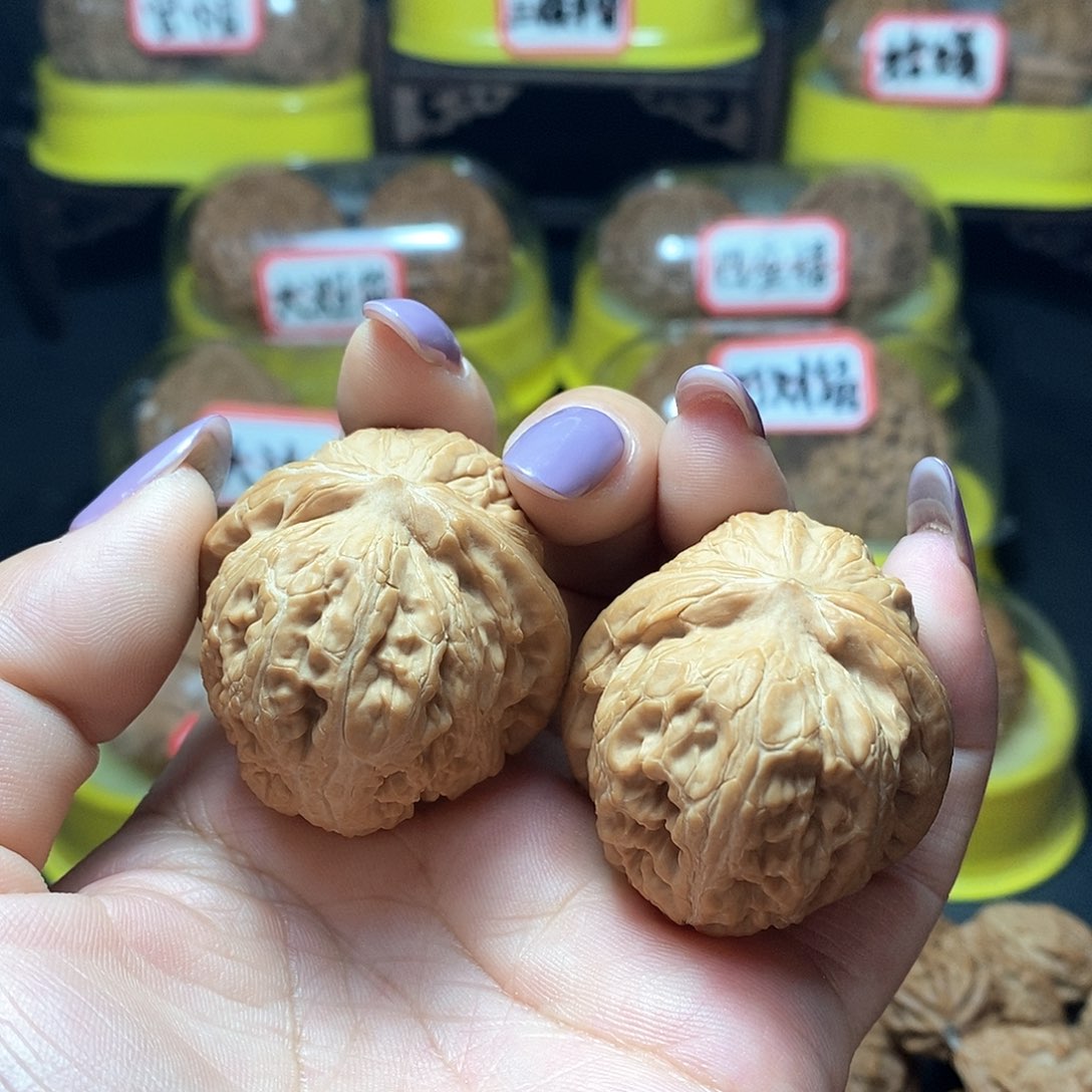 文玩核桃把件9号元宝41尺全品