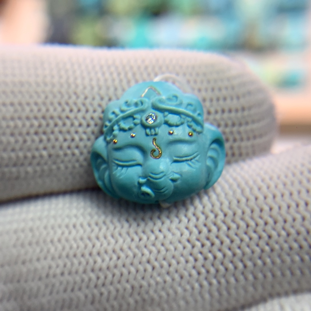 未镶嵌绿松石珠宝奇石