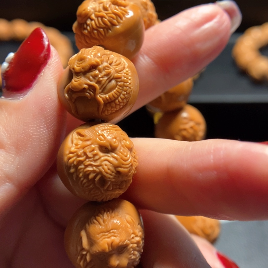 猴头核桃手串小**-十二生肖