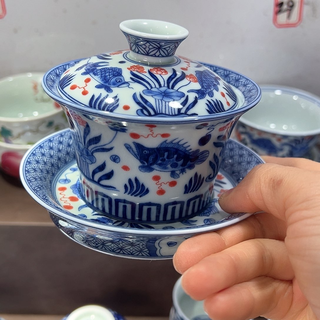 盖碗全场七景德镇的早高峰上都