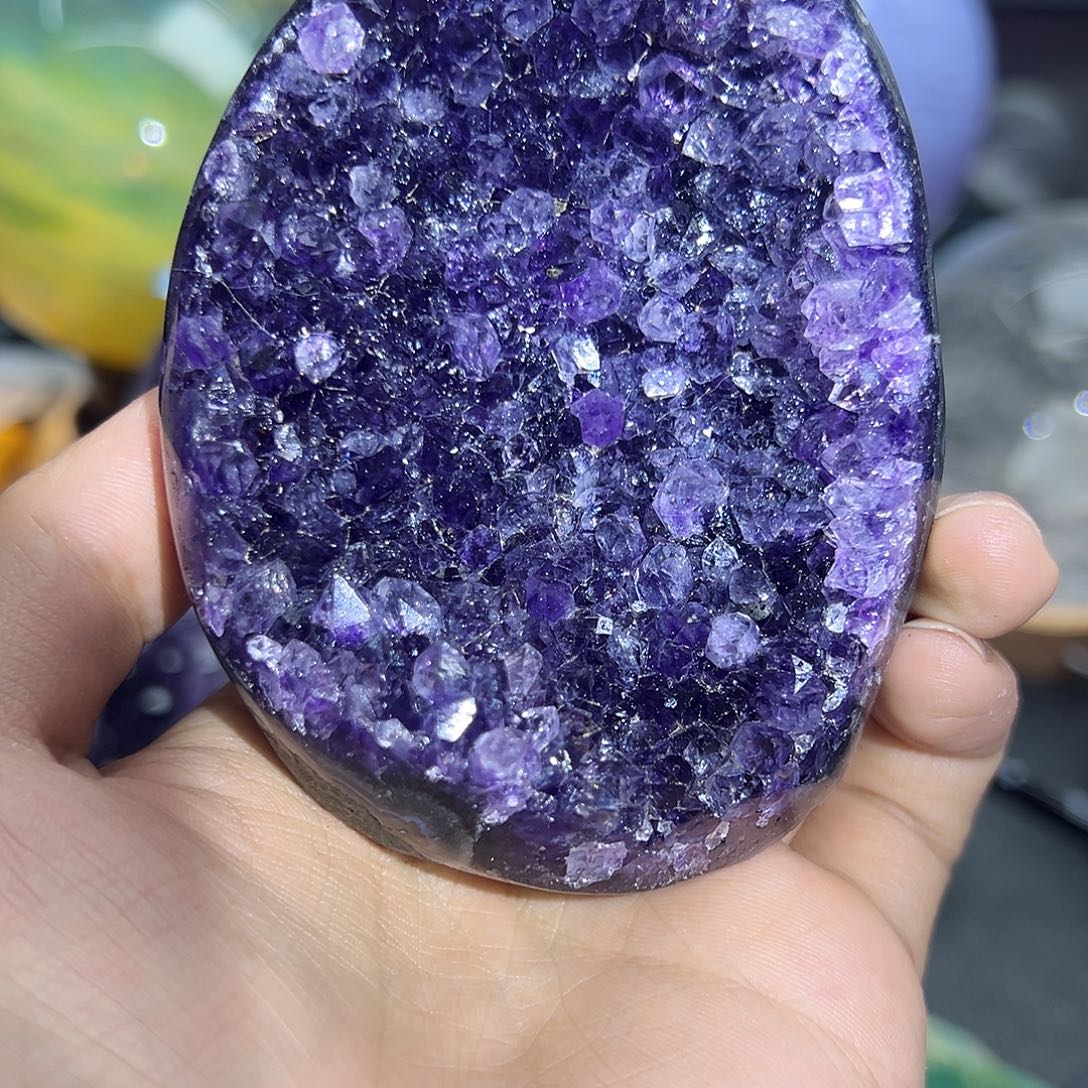 石材3号紫水晶摆件