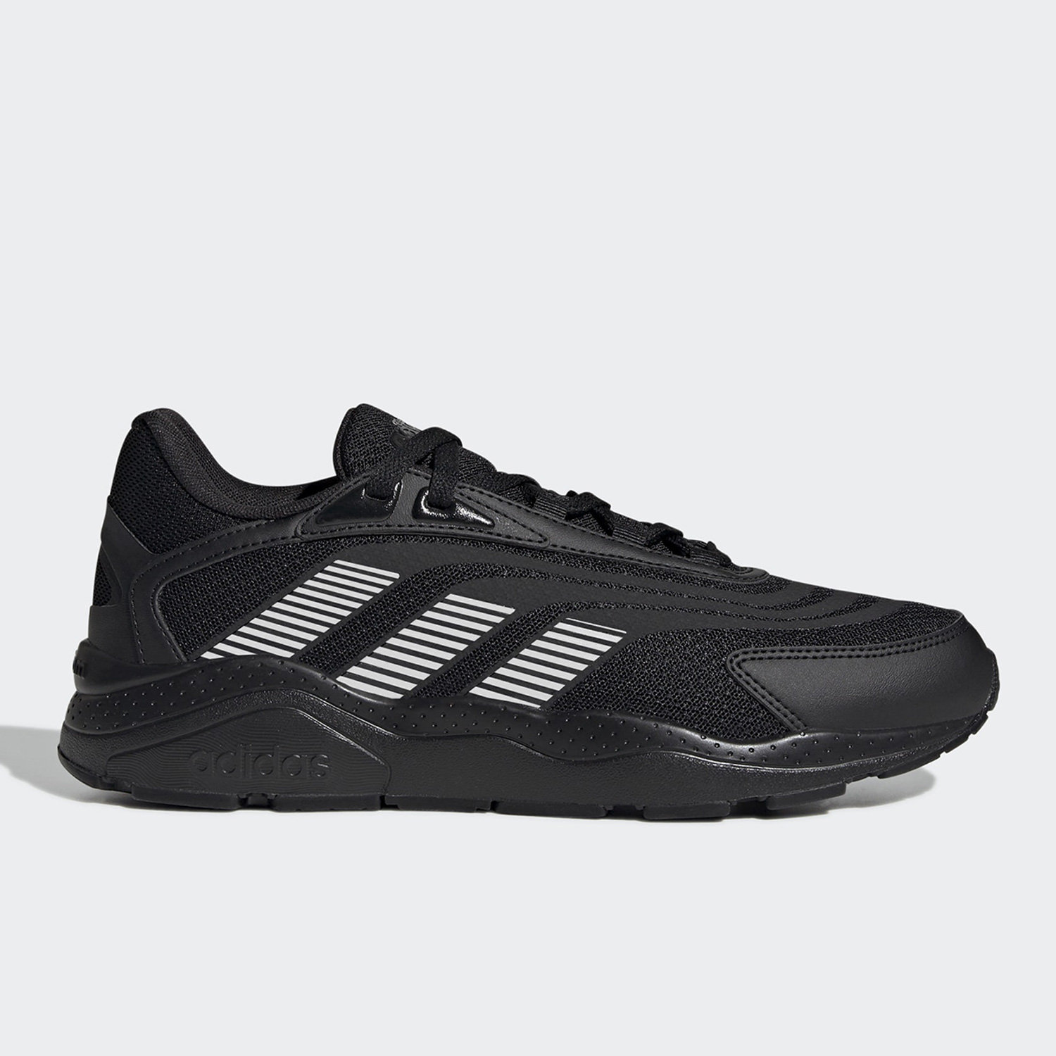 adidas防滑耐磨低帮 运动休闲鞋 男女同款黑 GV7055
