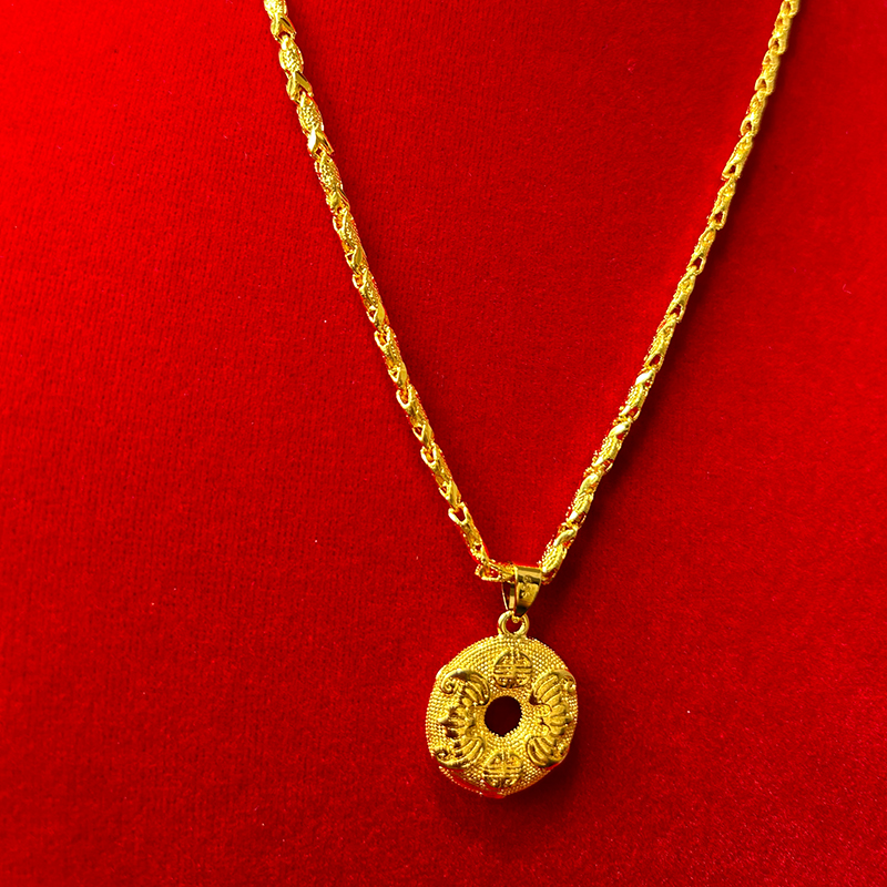 【时尚好物】 平安扣项链 平平安安精致气质优雅小巧款式        