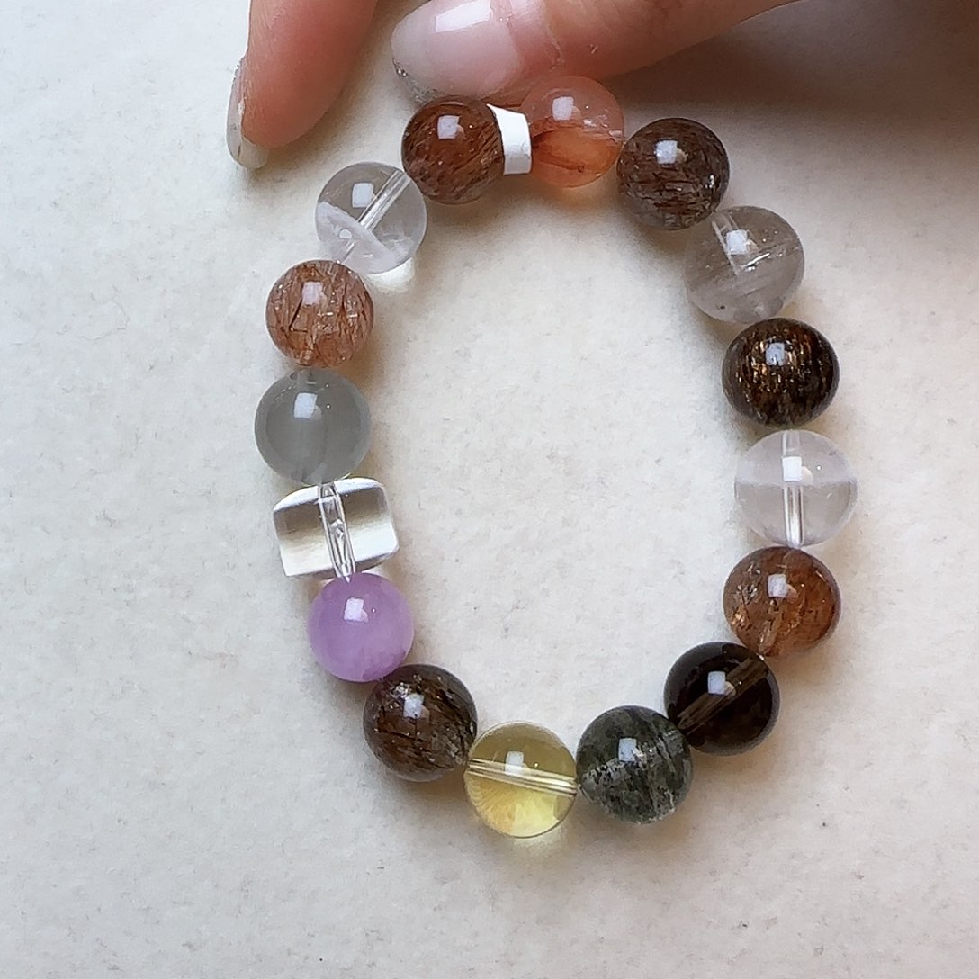 水晶手链未镶嵌小**?大气上档次